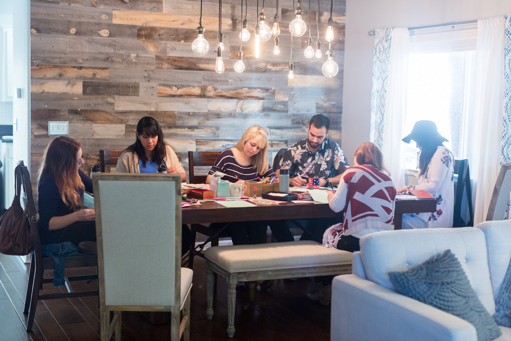 Our Chico, California group created holiday cards. Photo by Tre Creative.