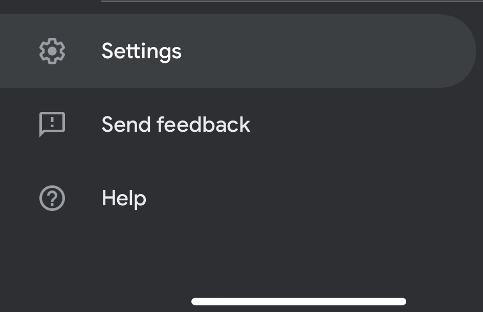 Mobile Gmail settings